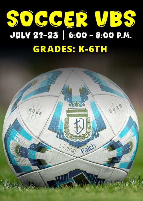 Soccer VBS front web slider Event Image of Worship Service